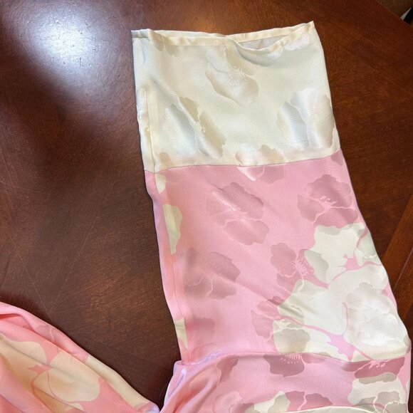 Elegant Pink Floral Wrap Dress - Picture 7 of 13